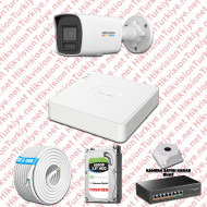 HIKVISION 1 İP KAMERALI COLORVU HİBRİT GÜVENLİK KAMERASI
